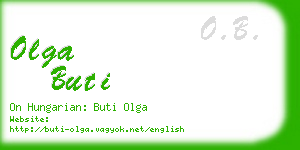 olga buti business card